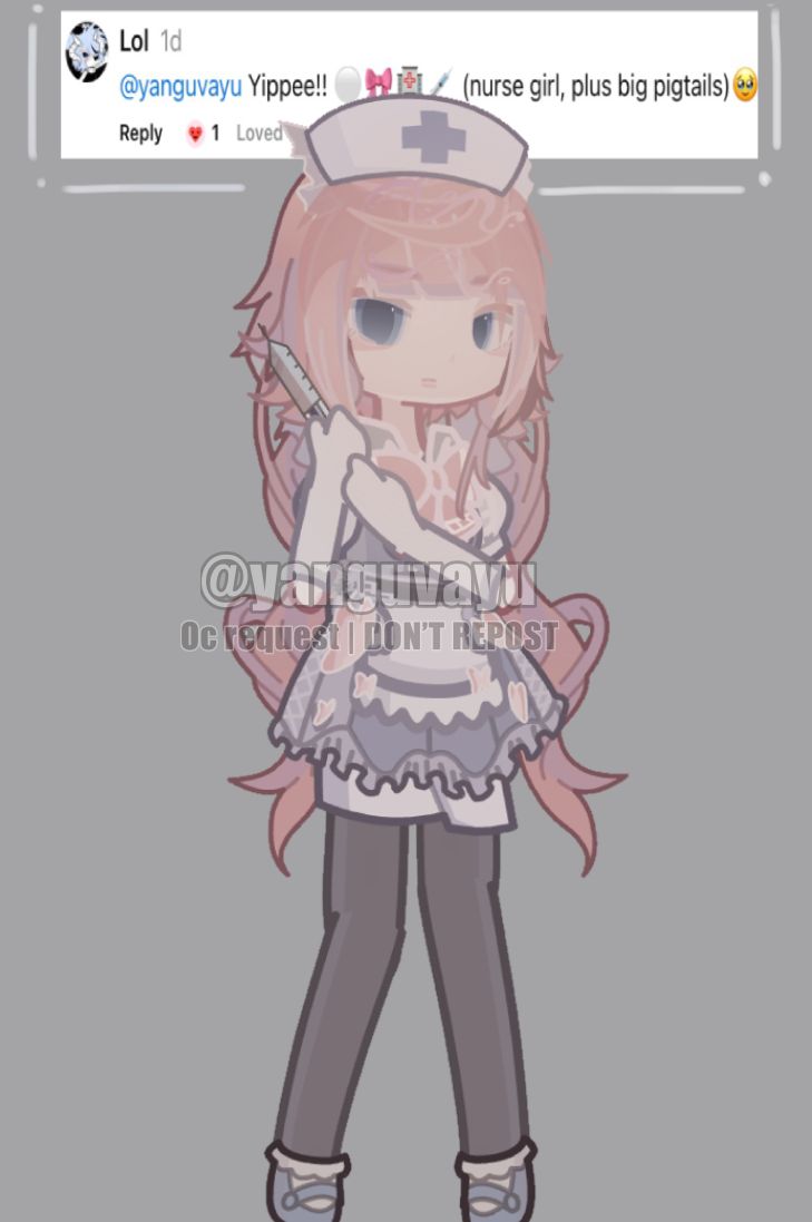 I’ve had three people request nurses idk whats up rn but i’ll do it | @X0X0Ops if you want the code please reach out to me :33 Nurse Oc, Zombie Nurse, Gacha Designs, Nurse Outfit, Nurse Hairstyles, Gacha Art, Reach Out To Me, Gacha Ocs, Cute Nurse