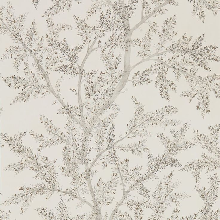 an image of a tree wallpaper with leaves and branches on white background, suitable for use in interior or exterior design