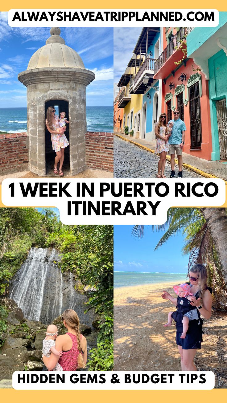 the puerto rico with kids itinerary is one of the best things to do in this