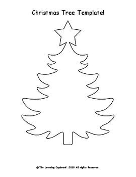 a christmas tree with stars on it and the words,'merry christmas tree template '