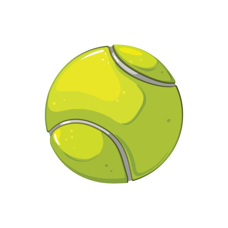 a green tennis ball on a white background