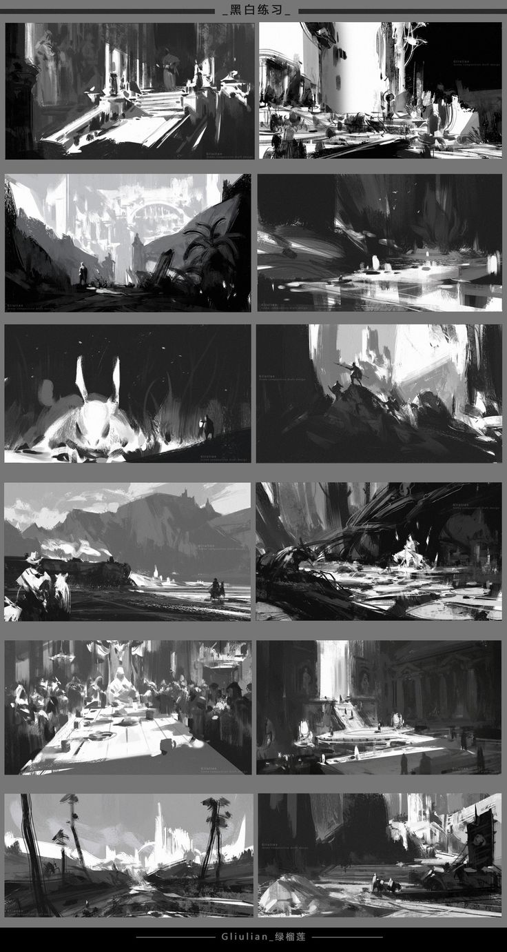 some black and white images are being used to create an animated scene in this video game