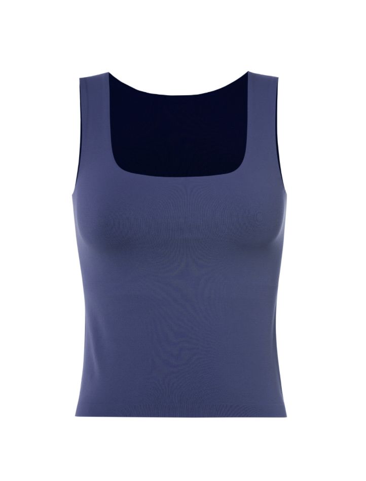 Smooth square neck tank with built in shelf bra Super comfortable and stretchy One size fits S-XL Perfect basic tank Great for all year and perfect for layering High Stretch Seamless Tank Top, Versatile Seamless Tank Top, High Stretch Tops With Wide Straps, Solid High Stretch Tops With Wide Straps, Solid Top With Wide Straps And High Stretch, Solid Color Tops With Wide Straps And High Stretch, Seamless Soft Stretch Tank Top With Scoop Neck, Seamless Soft Stretch Scoop Neck Tank Top, Soft Stretch Seamless Scoop Neck Tank Top