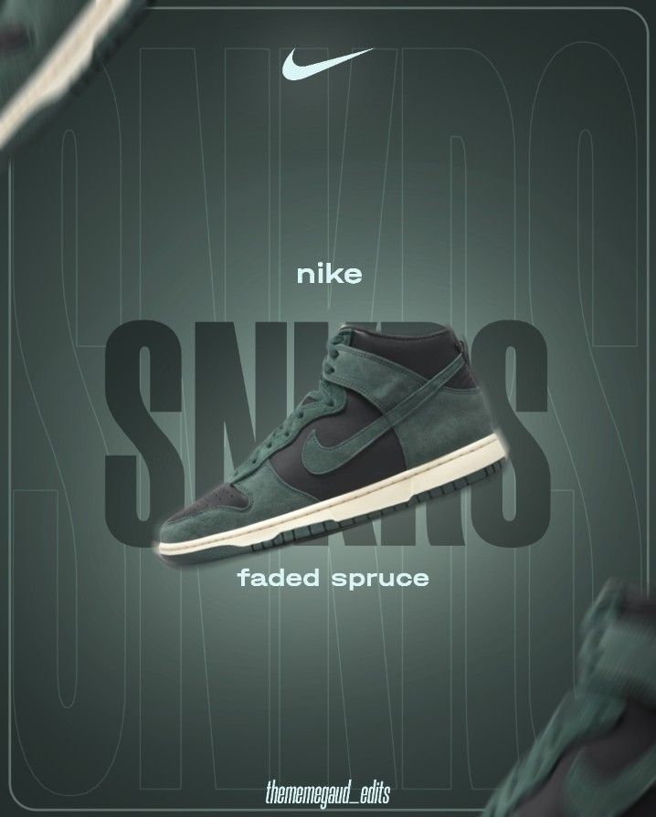 @thememegaud_edits on Instagram made on alight motion. @nike #snkrs #poster #design Puma Reference, Nike Social Media, Shoes Poster Design Ideas, Shoe Poster Design, Shoes Banner, Sneakers Poster, Design Produk, Black School Shoes, Nike Poster