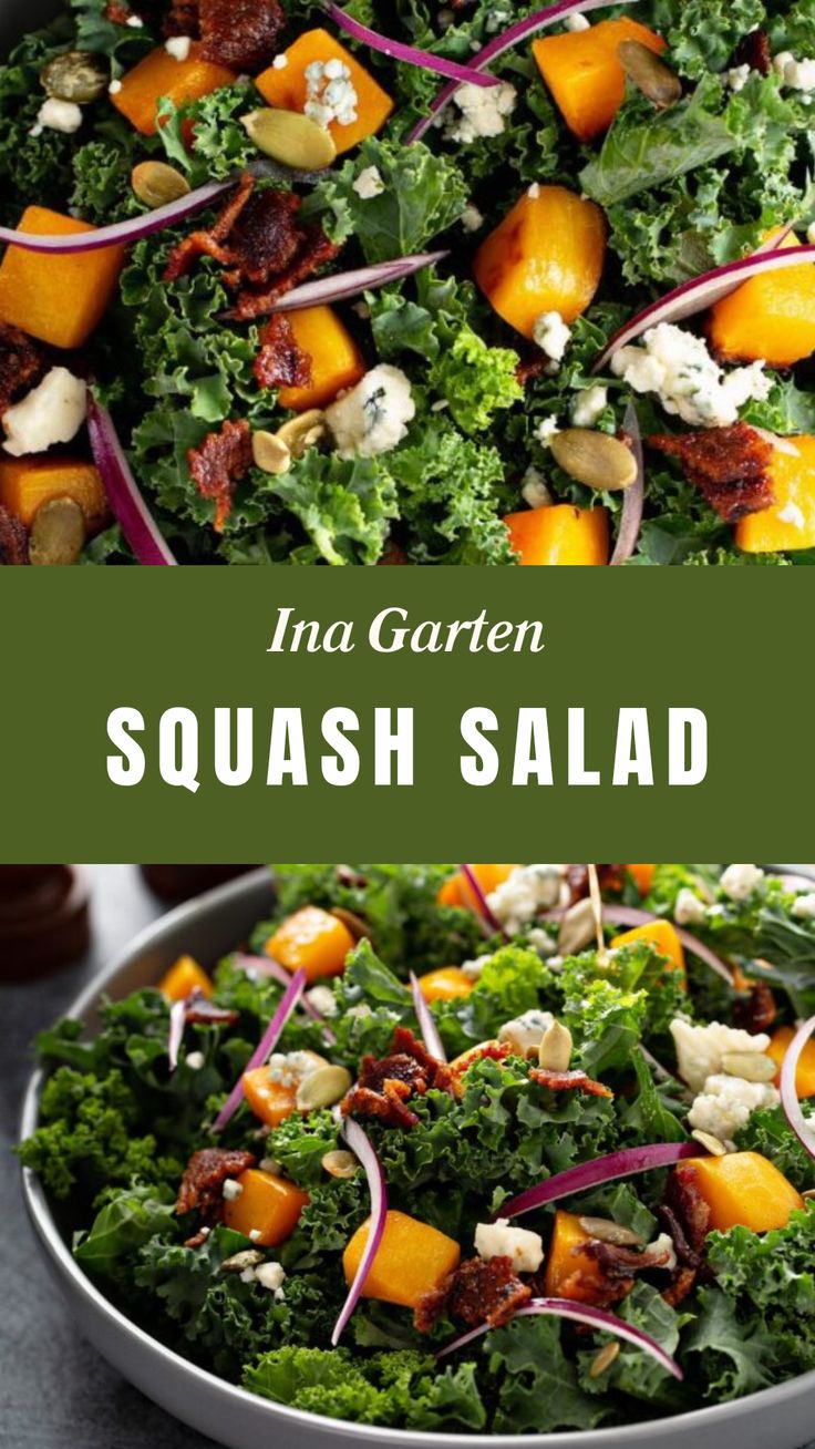 Ina Garten Squash Salad Ina Garten Butternut Squash Salad, Thanksgiving Salads, Butternut Squash Salad Recipes, Apple Cider Vinaigrette, Cider Vinaigrette, Thanksgiving Salad, Butternut Squash Salad, Squash Salad, Baby Arugula