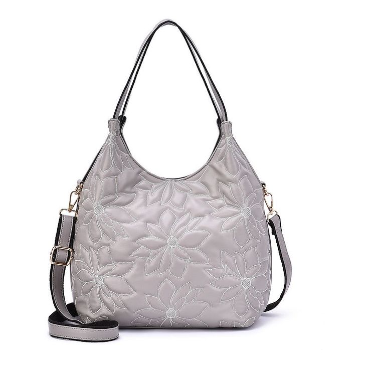 Enjoy a stylish look with this Mellow World Jae Structured floral hobo bag. 10"H x 11"W x 4.5"D Handle: 4.5'' drop Crossbody strap length: 25"-27" Removable/adjustable crossbody strap Zipper closure Gold-tone hardware Interior: 1 zip pocket and 2 slip pocketsCONSTRUCTION & CARE Exterior: faux leather Lining: polyester Spot clean Imported Size: One Size. Color: Grey. Gender: female. Age Group: adult. Spring Hobo Bag With Adjustable Strap For Errands, Spring Hobo Shoulder Bag With Adjustable Strap, Spring Crossbody Hobo Bag, Spring Crossbody Hobo Bag For Errands, Spring Hobo Bag With Detachable Handle, Spring Hobo Bag With Removable Pouch For Errands, Spring Hobo Bag With Zipper Closure For Errands, Accessories Guide, Cleaning Materials