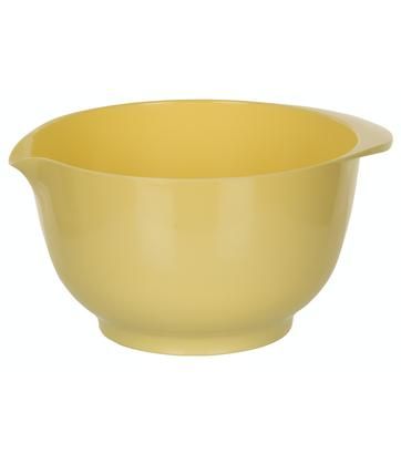 a yellow bowl on a white background