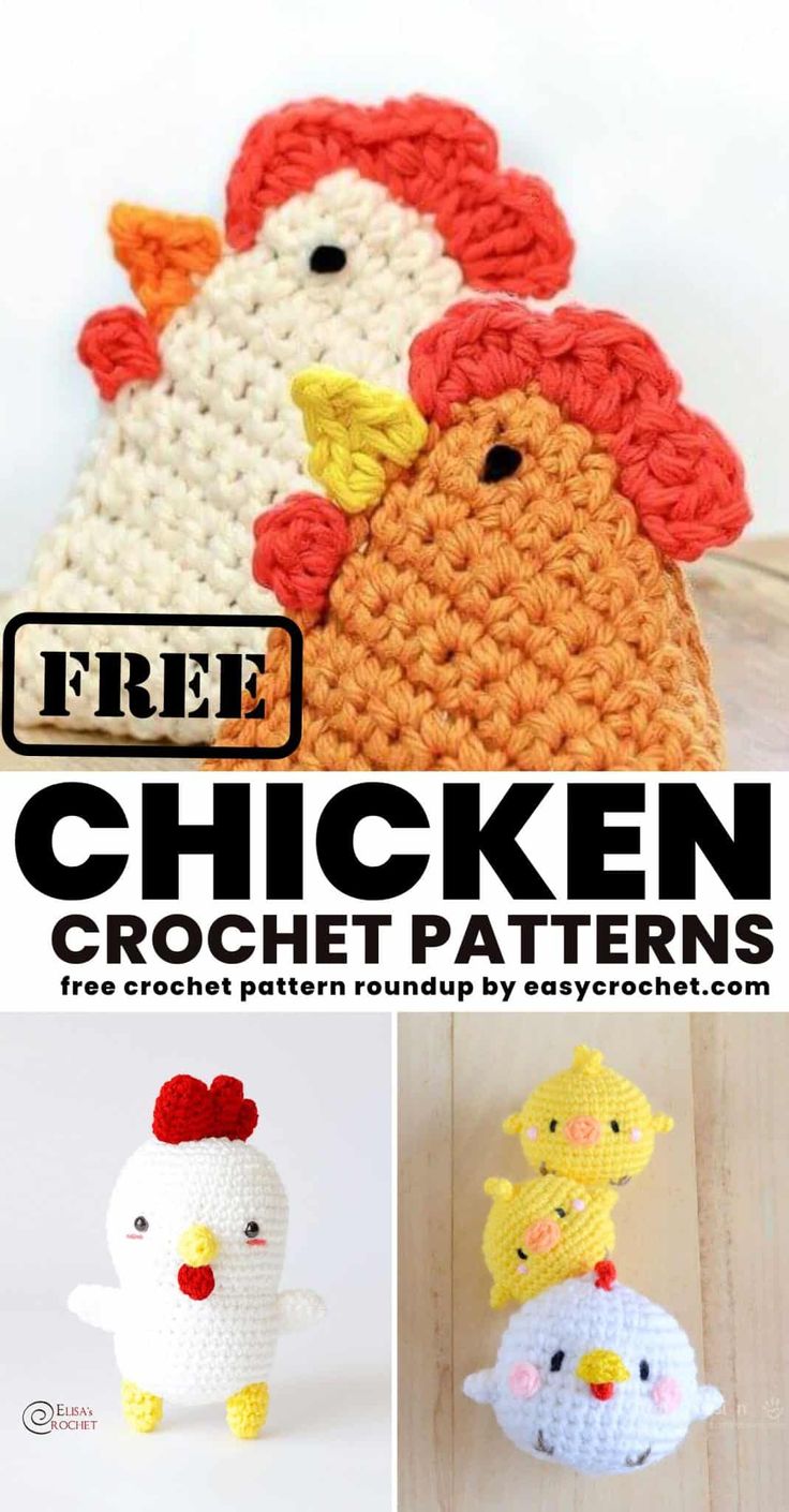 chicken crochet patterns are featured in this article