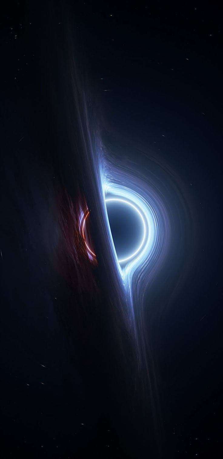 an image of a black hole in the sky with light coming from it's center