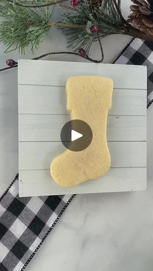 a video demonstrating how to make a christmas stocking ornament