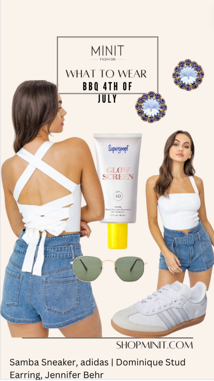 Achieve a laid-back yet fashionable look for 4th of July festivities with our white tie-back tank top! This versatile piece offers effortless style with its breezy silhouette and trendy tie-back detail. Pair it with denim shorts or a flowy skirt for a relaxed summer vibe, perfect for celebrating Independence Day. #4thOfJulyOutfit #IndependenceDayFashion #PatrioticStyle #ShopMinit #July4th #FashionForward #TankTop #TieBackTop #FashionInspiration #ShopNow #EffortlesslyChic Trendy White Tank Top For Party, Trendy White Tank Top For Summer, Summer Party Tank Top, Summer Tank Top For Day Out, White Tank Top For Summer Brunch, White Tank Top For Summer Vacation, White Summer Crop Top For Beach, White Crop Top For Summer Beach, White Tank Top For Summer Day Out