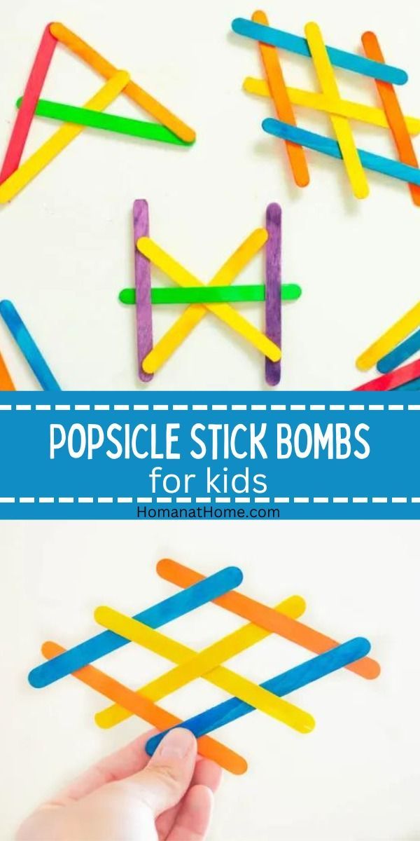 popsicle stick bomb game for kids to play with and use in the classroom or at home