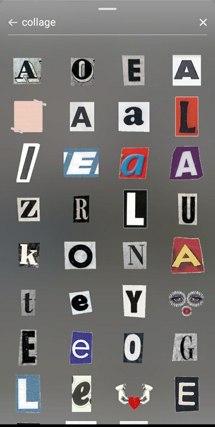 an image of many different types of letters