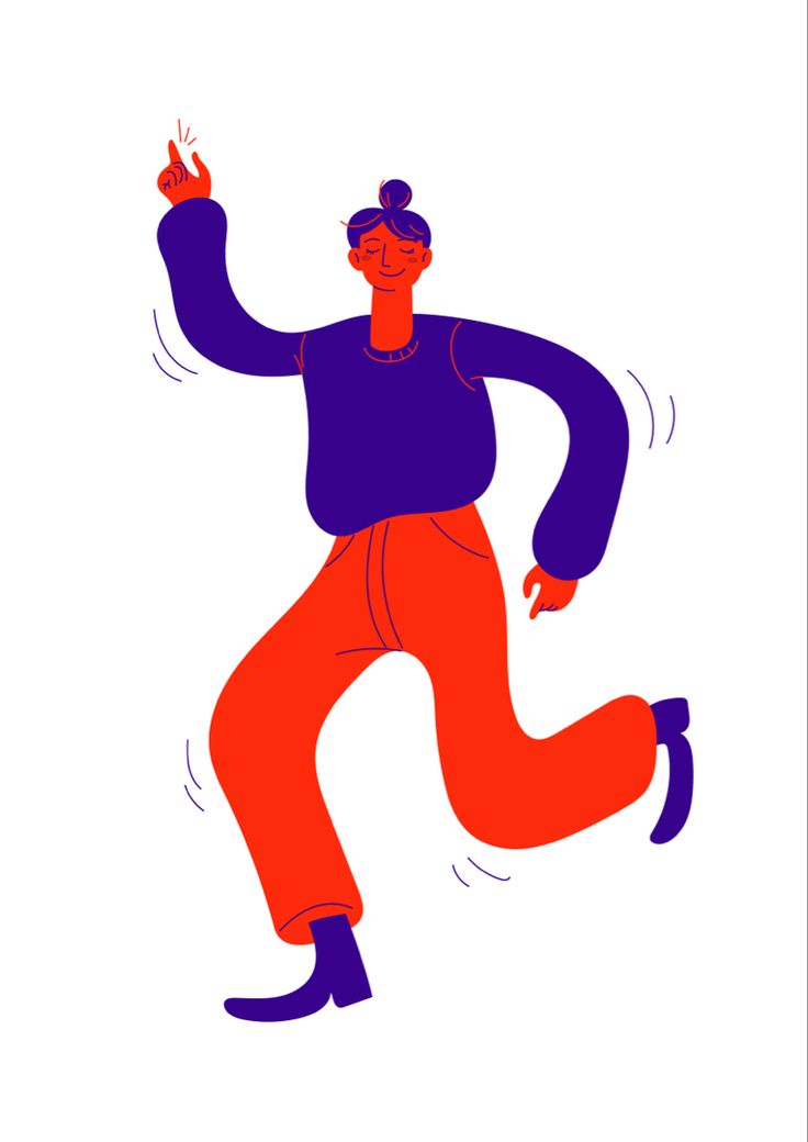 an image of a man running with his hands in the air and wearing red pants