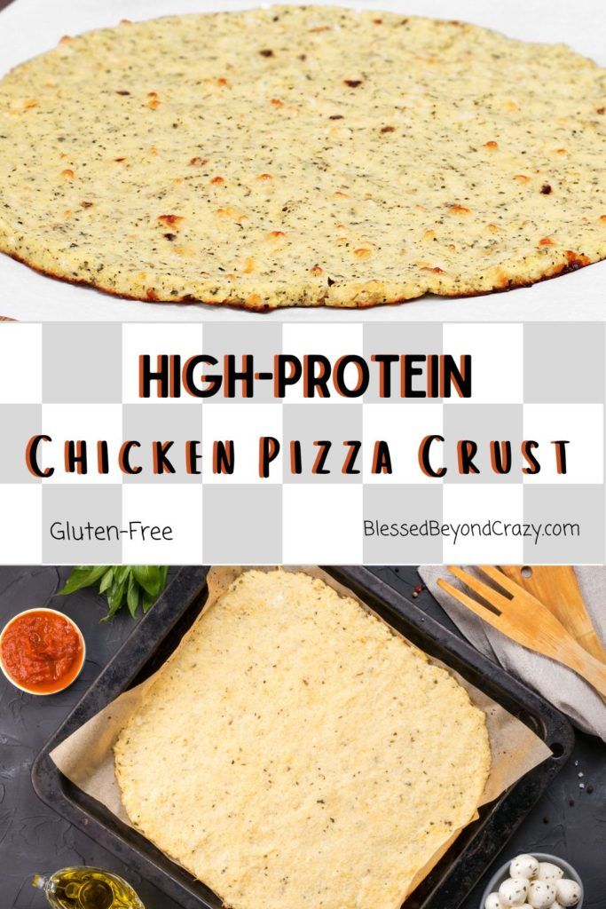 an image of high protein chicken pizza crust