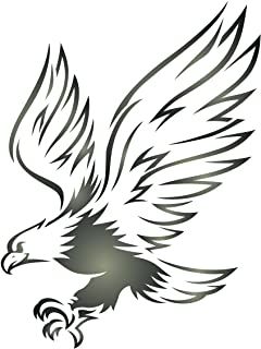 an eagle flying with its wings spread out to the side, on a white background