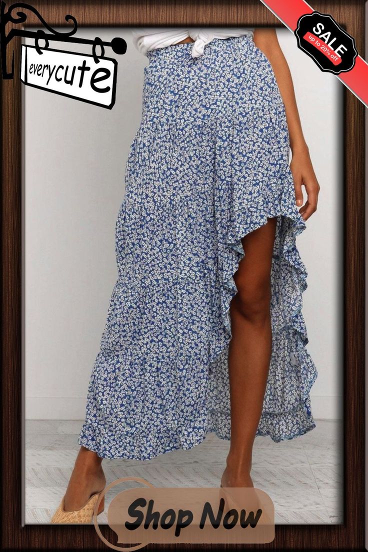 Sky Blue Travel Maxi Skirt Lined Maxi Skirt For Vacation, Blue Midi Skirt For Vacation, Blue Ruffled Skirt Bottoms For Beach, Non-stretch Skirted Bottoms For Beach, Summer Midi Ruffled Skirt, Blue Ruffled Skirt Bottoms For Summer, Blue Tiered Maxi Skirt For Day Out, Blue Tiered Skirt For Day Out, Non-stretch Lined Skirt For Vacation