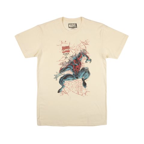 Spider-Man 2099 Cover Pose Natural Tee Spiderman Tshirt, Spider Man 2099, T-shirt Print Design, Marvel Merchandise, Chill Fits, Printed Art, Shirt Print Design, Men Fashion Casual Outfits, Men Vintage