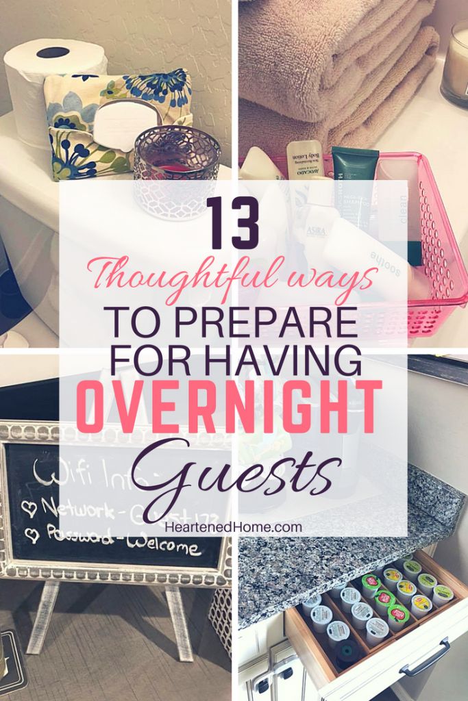 there are many things in the bathroom that you can use to prepare for overnight guests