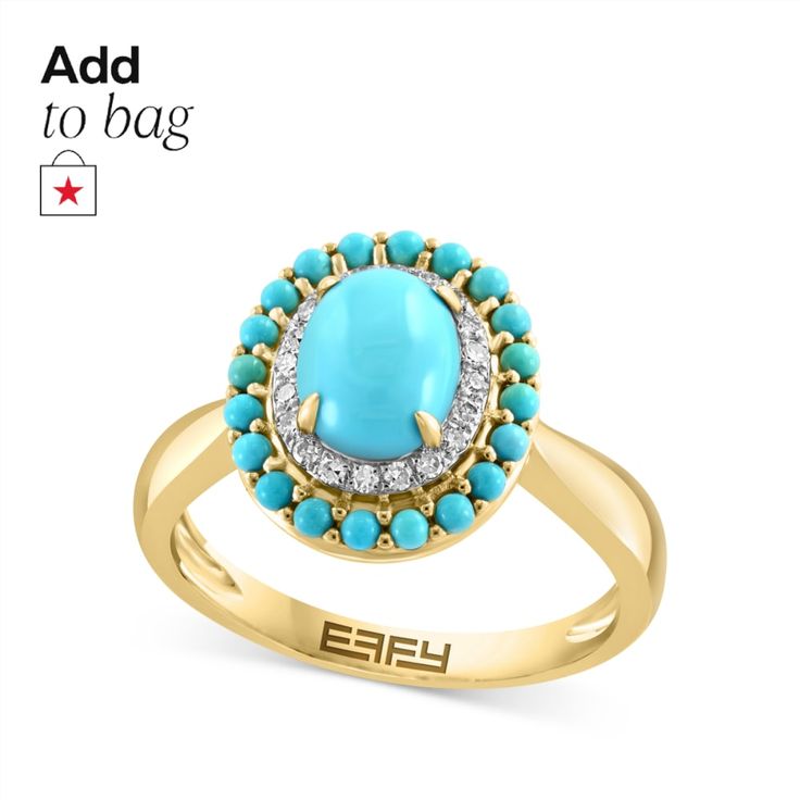 in stock Luxury Turquoise 14k Gold Ring, Elegant Yellow Gold Turquoise Ring With Gemstone Accents, Elegant Turquoise Ring With Diamond Accents In Yellow Gold, Elegant Yellow Gold Turquoise Ring With Accent Stones, Fine Gold Turquoise Ring With Diamond Accents, Luxury 14k Yellow Gold Turquoise Ring, Oval Turquoise Ring In Yellow Gold With Diamond, 14k Yellow Gold Hallmarked Turquoise Ring, Elegant 14k Yellow Gold Turquoise Ring