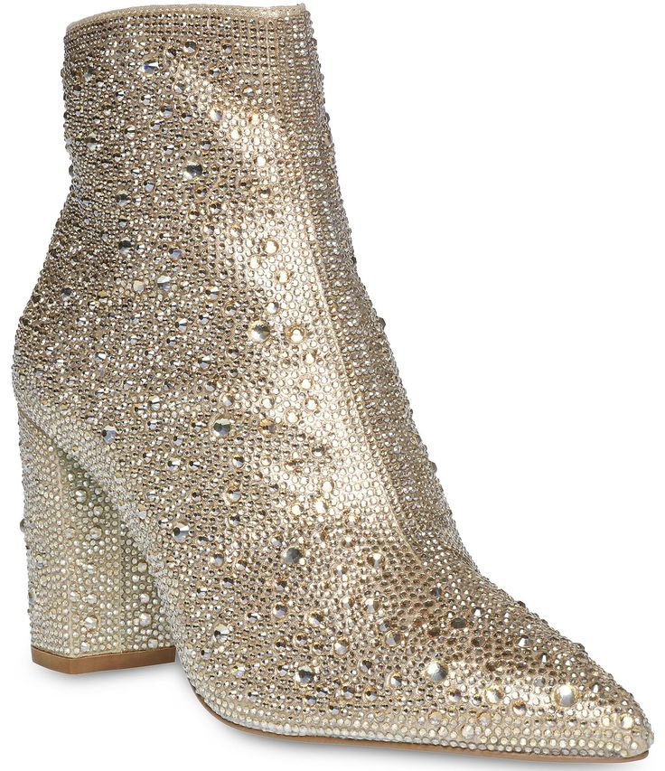 taylor swift eras tour outfit ideas rhinestone boots Gold Ankle Boots, Party Cake Table, Blue By Betsey Johnson, Swift Concert, Dress Booties, Block Heel Ankle Boots, Glitz And Glam, Shoes Booties, Dress And Heels