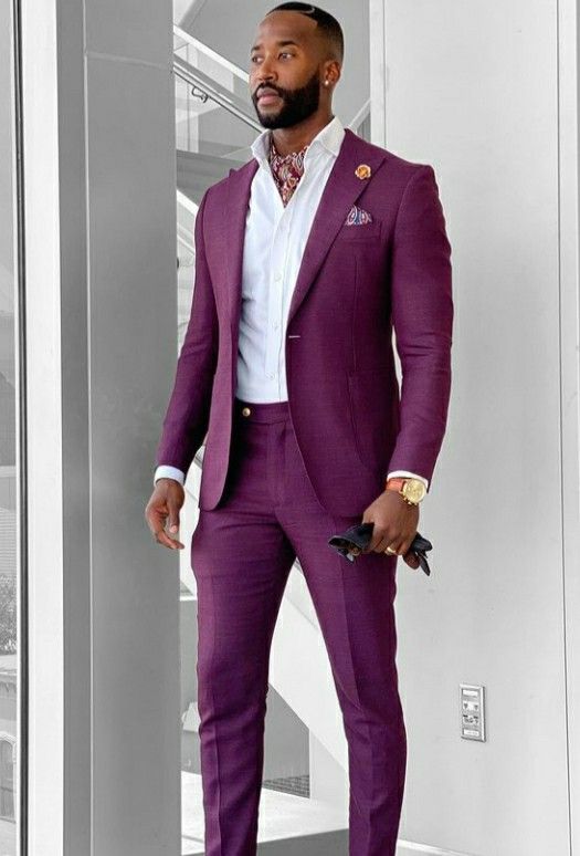 Suits Black Men, Black Mens Fashion Suits, Outfits Quotes, Purple Suit, Stylish Mens Suits, Blazer Outfits Men, Black Men Fashion Casual, Purple Suits, Black Men Fashion Swag