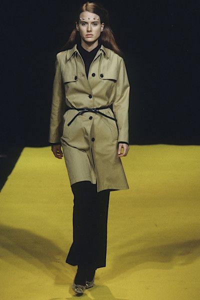 Dirk Van Saene, Spring-Summer (1997) Womenswear Dirk Van Saene, Fashion History, Trench Coat, Spring Summer, Women Wear, History, Van