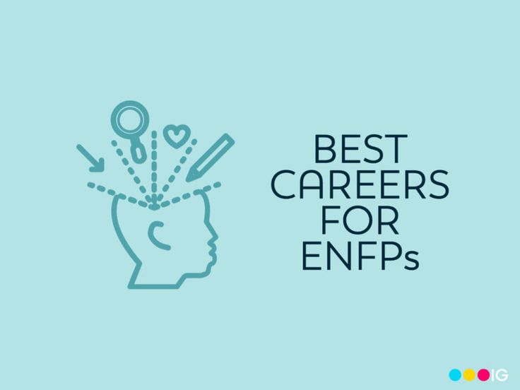 a person's head with the words best career for enps