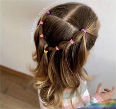 Toddler Hairstyles Girl Fine Hair, Easy Toddler Hairstyles, Girls Hairdos, Cute Toddler Hairstyles, Easy Little Girl Hairstyles, Girly Hairstyles, Girl Hair Dos, Lil Girl Hairstyles, Girls Hairstyles Easy