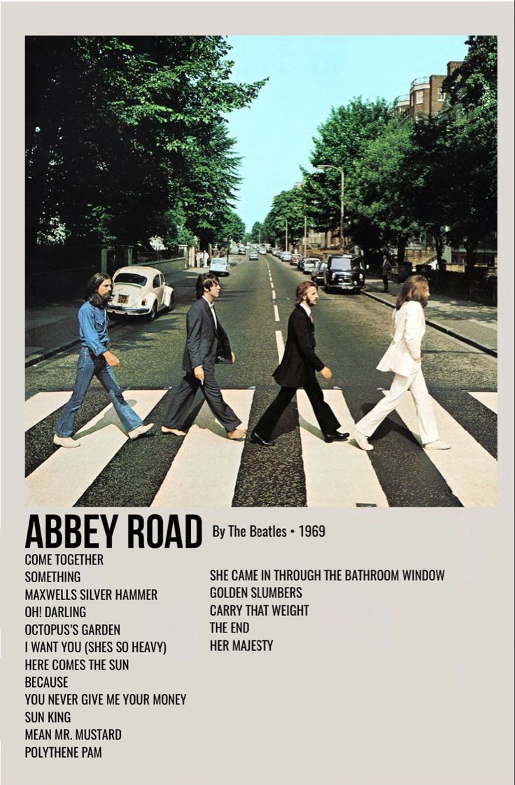 an advertisement for the beatles album,'abbey road '