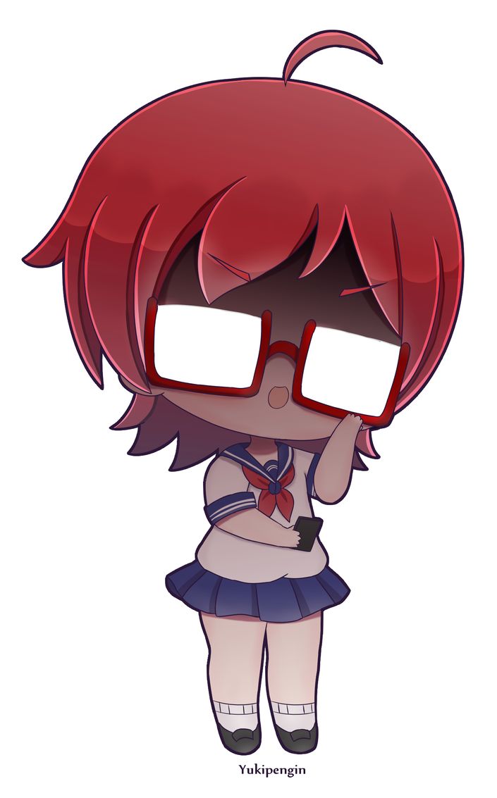 Info-chan Chibi by Yukipengin Info Chan, Yendere Simulator, Yandere Chan, Yandere Simulator Characters, Yandere Girl, Emo Wallpaper, Sailor Chibi Moon, My Bad