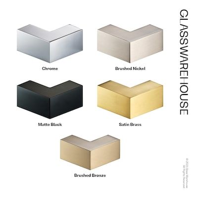 six different types of metal boxes with names on the front and back, all in various colors