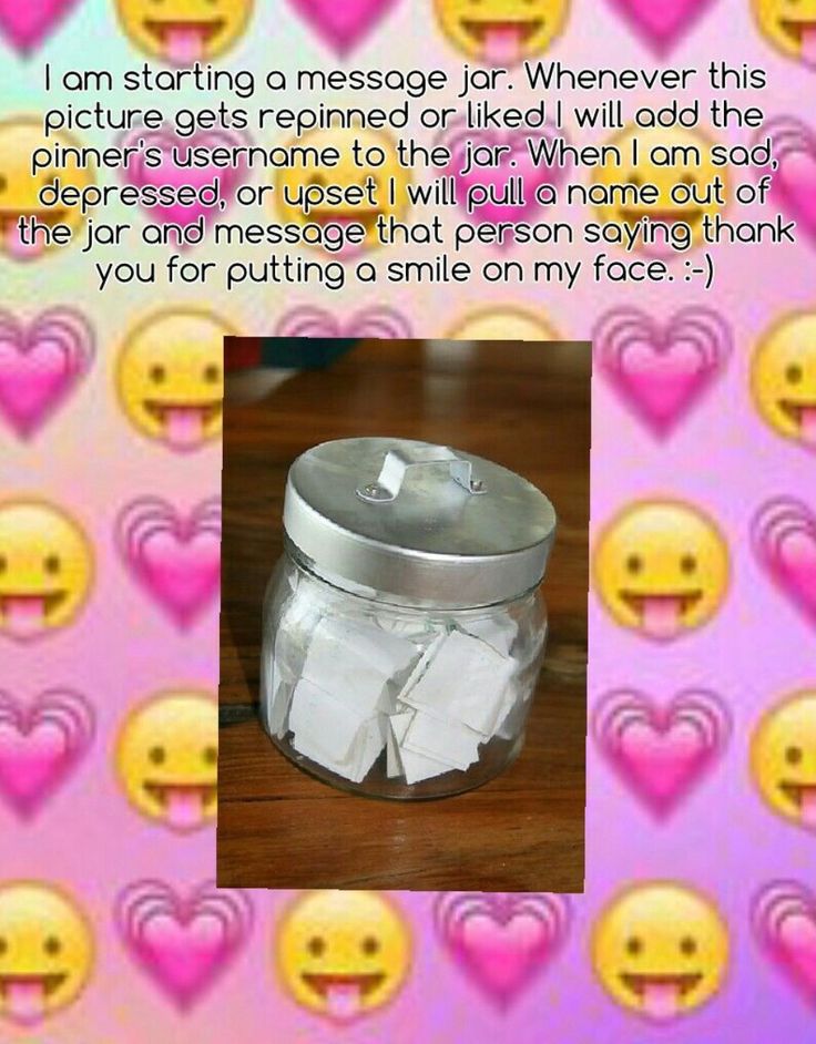 there is a jar with tissue paper in it and some hearts on the wall behind it