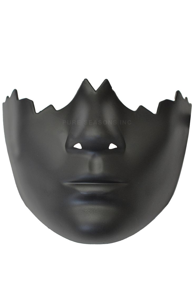 Broken Face Half Mask (Black) Women Mask Costume, Neurodivergent Masking, Full Face Mask Design Art, Aesthetic Mask Design, Black Tie Outfit, Broken Face, Half Masks, Brown Hairstyles, Tie Outfit