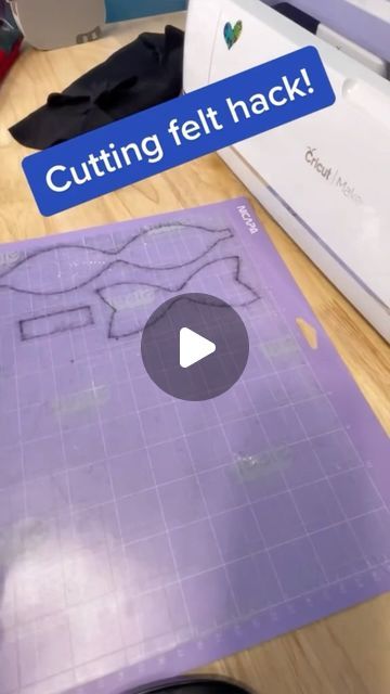 a video demonstrating how to cut felt with the cricut maker appliance