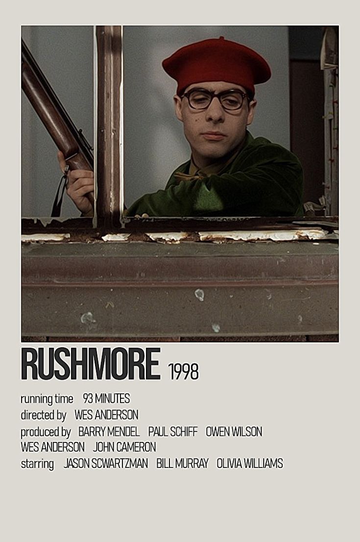 Rushmore Movie Poster, Indie Film Aesthetic, Rushmore Poster, Rushmore Movie, Max Fischer, Jason Schwartzman, Indie Movie Posters, Wes Anderson Movies, Wes Anderson Films