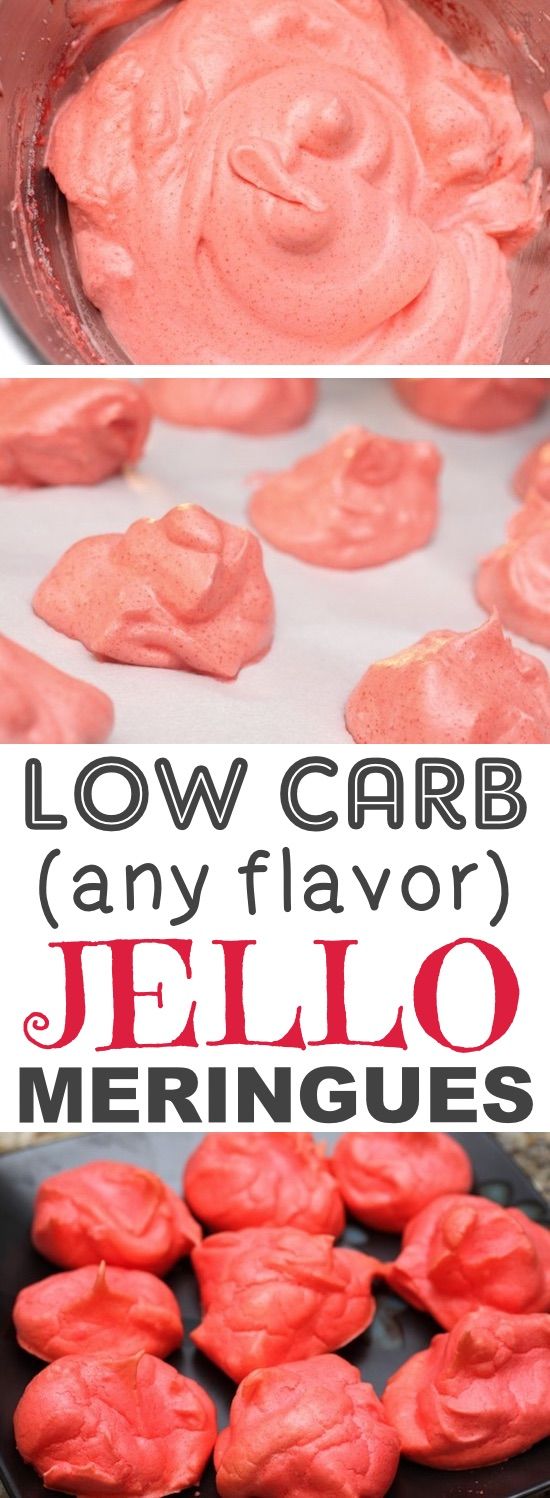 red jello meringues are being made in the microwave