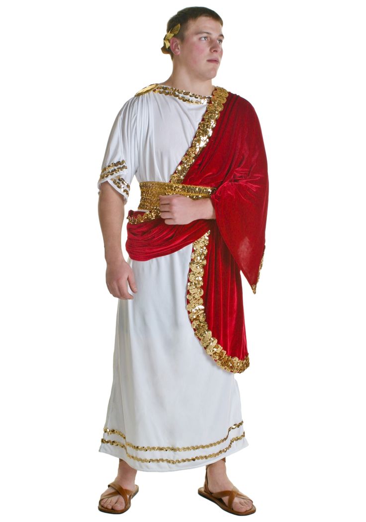 a man dressed in an ancient greek costume