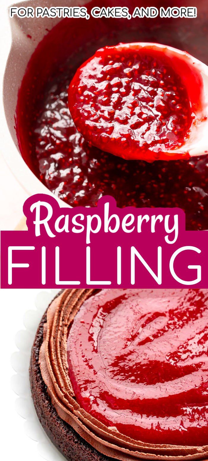 raspberry filling recipe for desserts, cakes and more