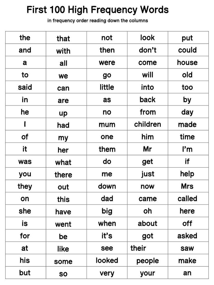 the first 100 high frequency words worksheet is shown in black and white, which includes