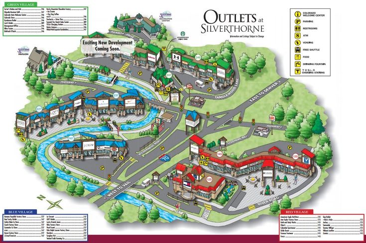 a map of the outlets at silverhorne