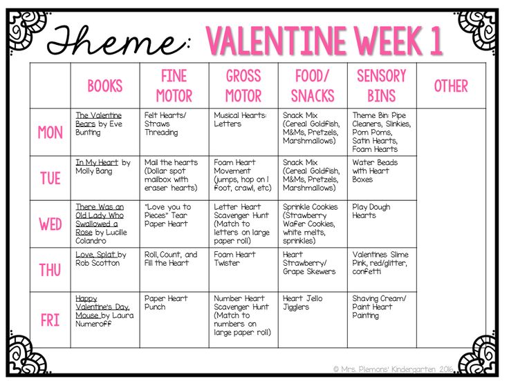 valentine week game with words and pictures