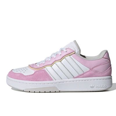 (WMNS) adidas originals Courtic 'Pink White' JI2552 Pink Skate Shoes With Boost Midsole For Streetwear, Pink Low-top Basketball Shoes For Streetwear, Pink Skate Shoes With Boost Midsole For Light Sports, Sporty Pink Skate Shoes With Boost Midsole, Pink Athleisure Sneakers For Streetwear, Pink Adidas High-top Sneakers, Adidas Pink High-top Sneakers, Pink High-top Adidas Sneakers, Pink High-top Skate Shoes With Boost Midsole