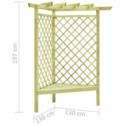 a small wooden shelf with lattice design on the top and bottom, measurements for each shelf