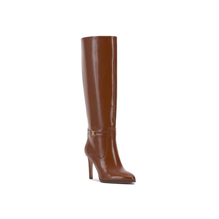 Vince Camuto-Skylie Boot Step out in flawless style with the Vince Camuto Skylie boot. Whether it's the smooth leather upper, elegant almond toe, or the sleek covered heel, you can never go wrong in this zipper boot. Click here for Boot Measuring Guide. Zipper Boots, Madden Girl, Boot Shop, Vince Camuto, Smooth Leather, Whiskey, Click Here, Womens Sandals, Almond