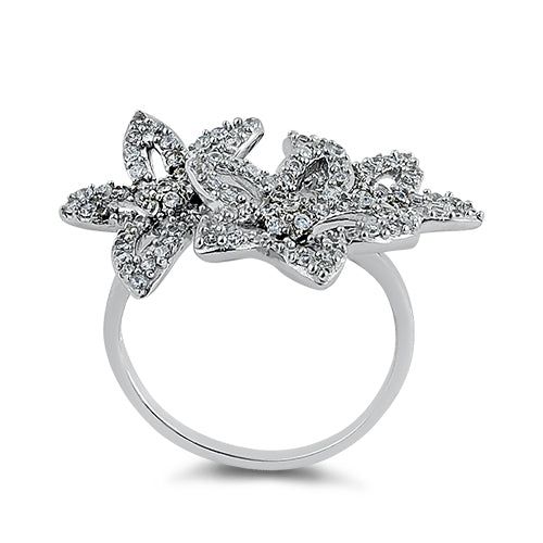 Top of ring height: 24mm

         Top of ring width: 28mm

      Band width:  1.5mm

      Shank width: 1.3mm

    
        Stone material:  clear cubic zirconia  

      Stone shape:  round

      Total number of CZ    stones: 75

      Stone setting:  prong setting

   
       Metal:  925 sterling silver

      Plating:  rhodium plated    (what is rhodium?) What is Rhodium? 
 
   If you're not familiar with Rhodium, it's a rare metal in the platinum   group, and at over $20,000 per KG, it's a Stone Material, Stone Setting, Cz Ring, Cz Stone, Stone Settings, Rhodium Plated, Prong Setting, Heart Ring, Cubic Zirconia