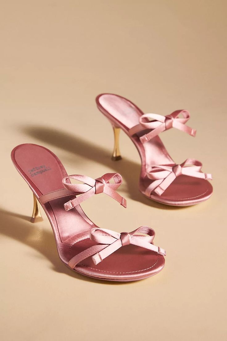 Jeffrey Campbell Bow Heels | Anthropologie Hak Tinggi, Fancy Shoes, Bow Heels, Girly Shoes, Shoe Inspo, Aesthetic Shoes, Swag Shoes, Carrie Bradshaw, Pretty Shoes