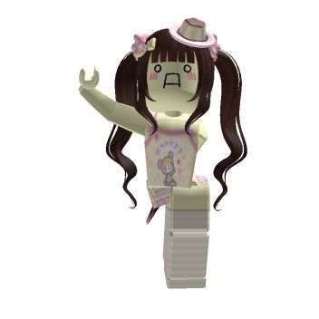 an animated girl with long brown hair wearing a pink dress and hat, standing in the air