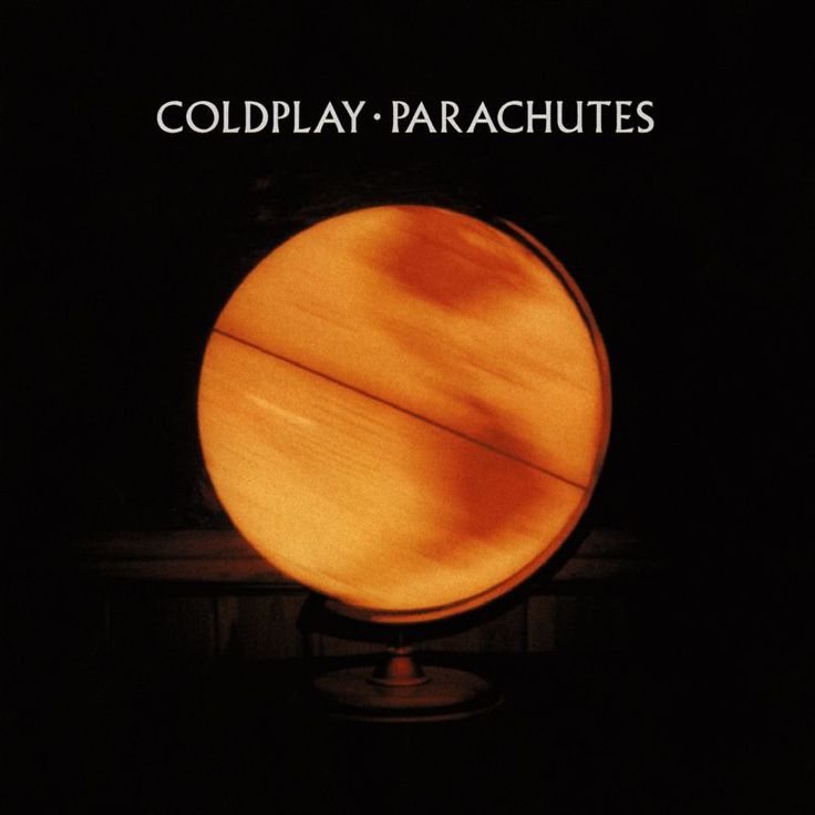 the cover art for coldplay parachutes'album, which features an orange globe