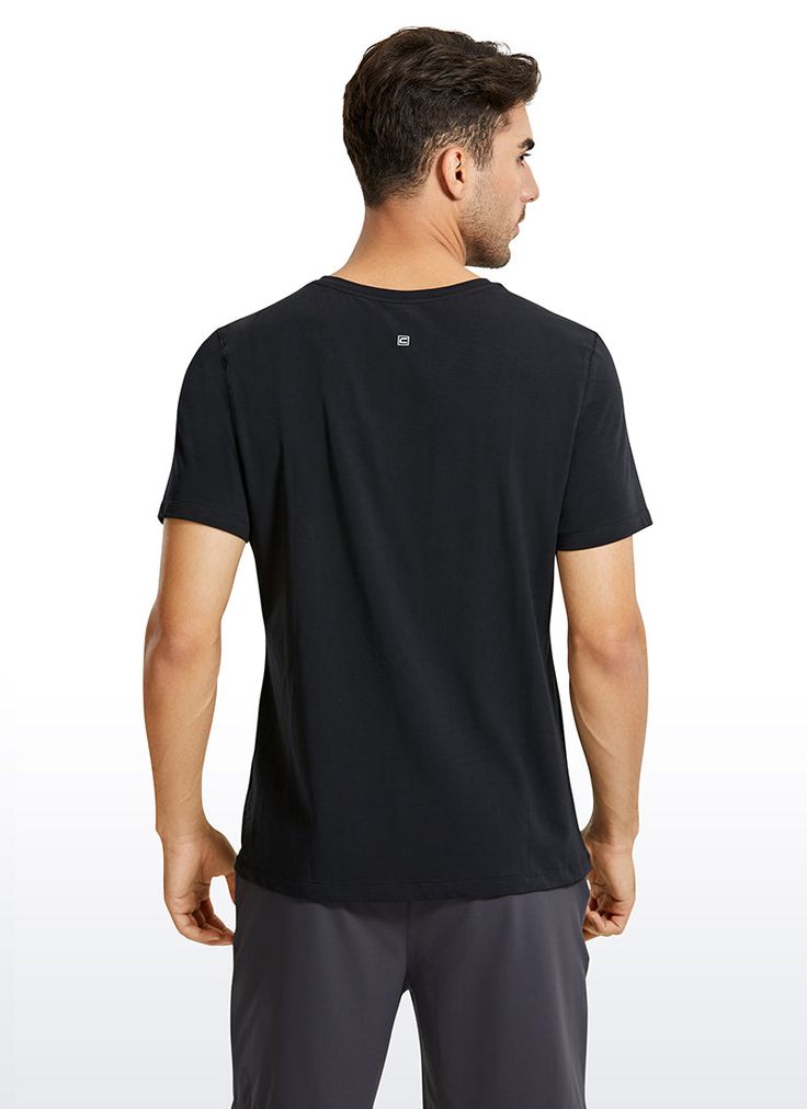 Pima Cotton collection is super soft to touch and highly breathable, aiming to offer a comfortable feeling to you.With function of quick moisture wicking, these short sleeve T-shirts are perfect for gym workout, business, daily lounge and casual occasions. Feature & Fitting: 
 Pima Cotton collection 
 Design for workout/casual wearing 
 Classic Fit 
 Henley design 
 Two-button placket 
 True to size 
 Fabric: 
 Super soft and skin-friendly 
 Naturally breathable 
 Lightweight and stretchy Breathable Relaxed Fit T-shirt For Athleisure, Functional Relaxed Fit T-shirt For Gym, Athletic Fit Go-dry T-shirt For Light Sports, Sporty Moisture-wicking Athletic Fit T-shirt, Breathable Crew Neck T-shirt, Short Sleeve T-shirt For Workout, Short Sleeve Dri-fit Sportswear, Relaxed Fit Short Sleeve T-shirt For Light Sports, Basic Go-dry T-shirt For Workout